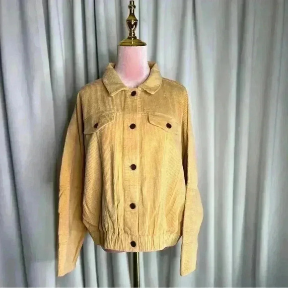 Band Of The Free Other Side Corduroy Jacket in Sand, Size Large. NWT! - Picture 6 of 15